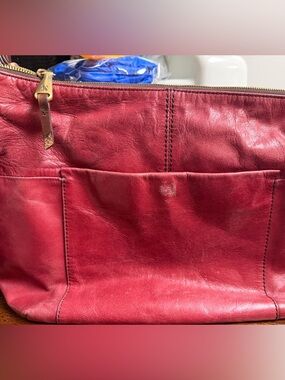 HOBO Red Leather Shoulder Bag